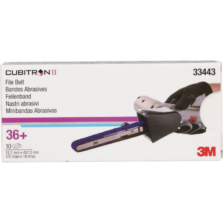 Image of 3M Cubitron II 3/8 In. x 13 In. 36 Grit Band File Belt