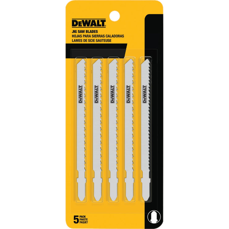 Image of DeWalt 4 In. 6TPI T-Shank Cobalt Jig Saw Blade (5 Count)