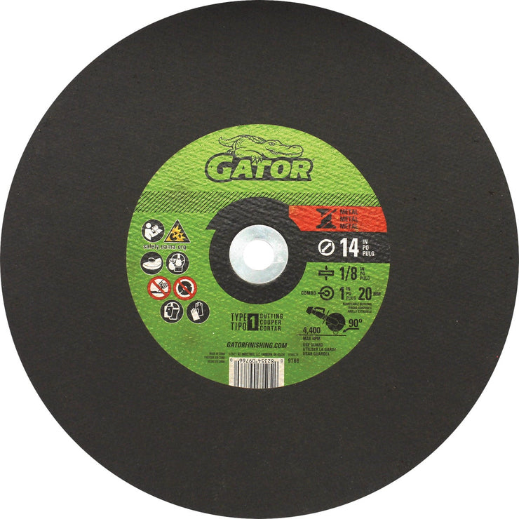 Image of Gator 14 In. x 1/8 In. x 1 In. Metal Cut-Off Wheel