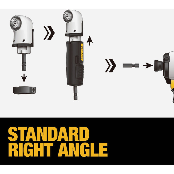 Image of DEWALT FlexTorq 4-In-1 Modular Right Angle Attachment