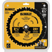 Image of DEWALT 8-1/4 In. 24-Tooth Framing /Ripping Blister Circular Saw Blade