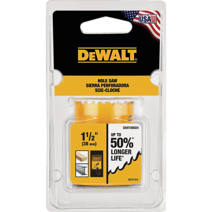Image of DEWALT 1-1/2 In. Bi-Metal Hole Saw