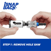 Image of Lenox SNAP-BACK 3/8 In. Hex Shank Quick Change Hole Saw Arbor Fits 9/16 In. to 1-3/16 In. Hole Saws