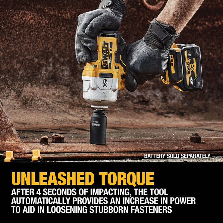 Image of DEWALT 20V MAX XR Brushless 1/2 In. High Torque Cordless Impact Wrench with Hog Ring Anvil (Tool Only)