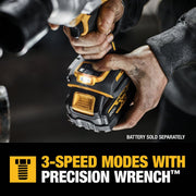 Image of DEWALT 20V MAX XR Brushless 1/2 In. High Torque Cordless Impact Wrench with Hog Ring Anvil (Tool Only)