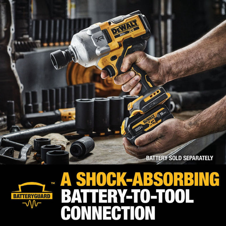 Image of DEWALT 20V MAX XR Brushless 1/2 In. High Torque Cordless Impact Wrench with Hog Ring Anvil (Tool Only)