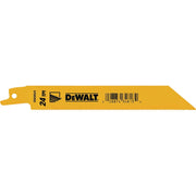 Image of DEWALT 6 In. 24 TPI Bi-Metal Metal Reciprocating Saw Blade (2-Pack)