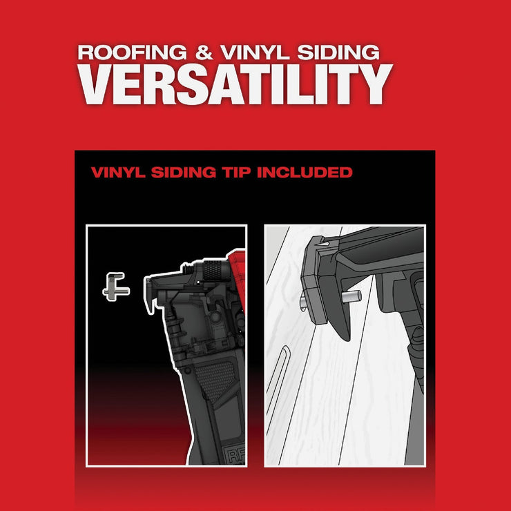 Image of Milwaukee M18 FUEL Brushless Cordless Coil Roofing Nailer (Tool Only)