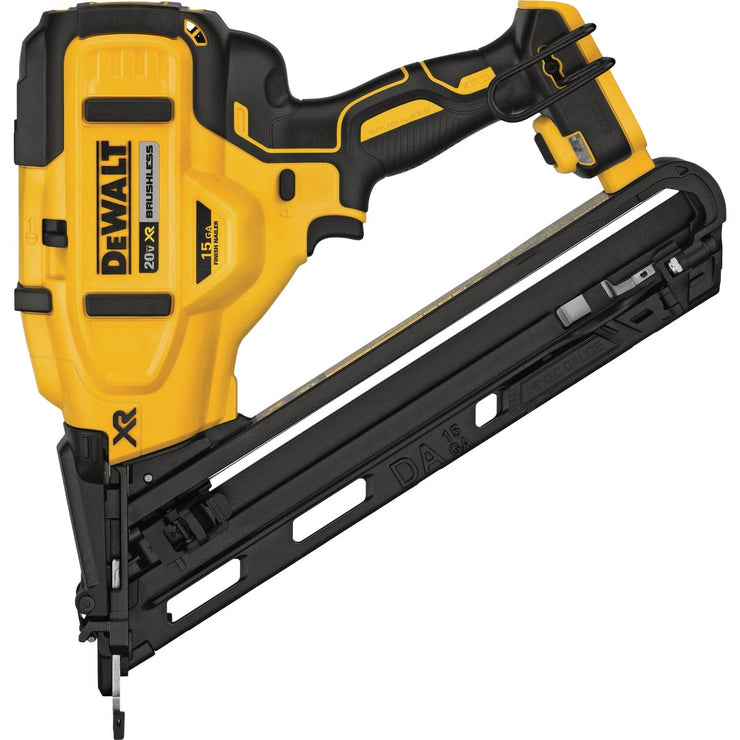 Image of DEWALT 20V MAX XR Brushless 15-Gauge 2-1/2 In. Angled Cordless Finish Nailer (Tool Only)