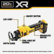 Image of DEWALT 20V MAX XR Brushless Cordless Drywall Cut-Out Tool (Tool Only)