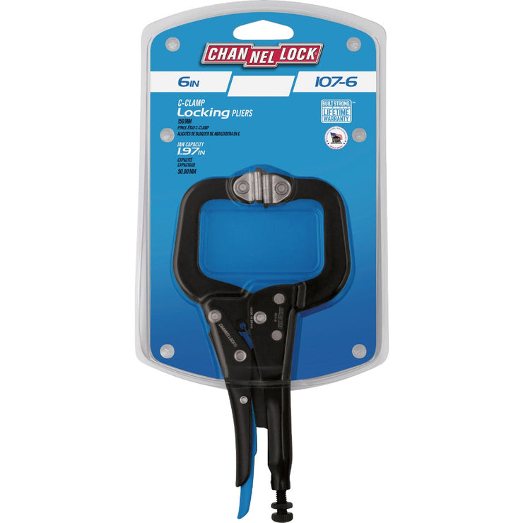 Image of Channellock 6 In. C-Clamp Locking Pliers with Swivel Pads