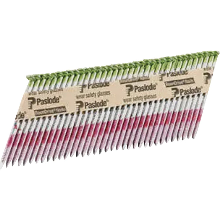Image of Paslode 3 In. x 0.120 In. 30 Degree Paper Tape Hot Dipped Galvanized Ring Shank RounDrive Framing Nails (2000 Ct.)