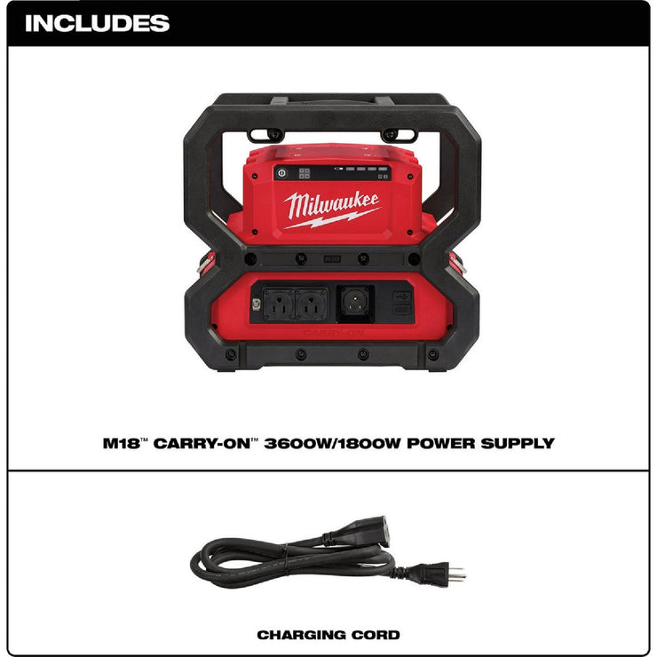 Image of Milwaukee M18 Carry-On 3600W/1800W Power Supply