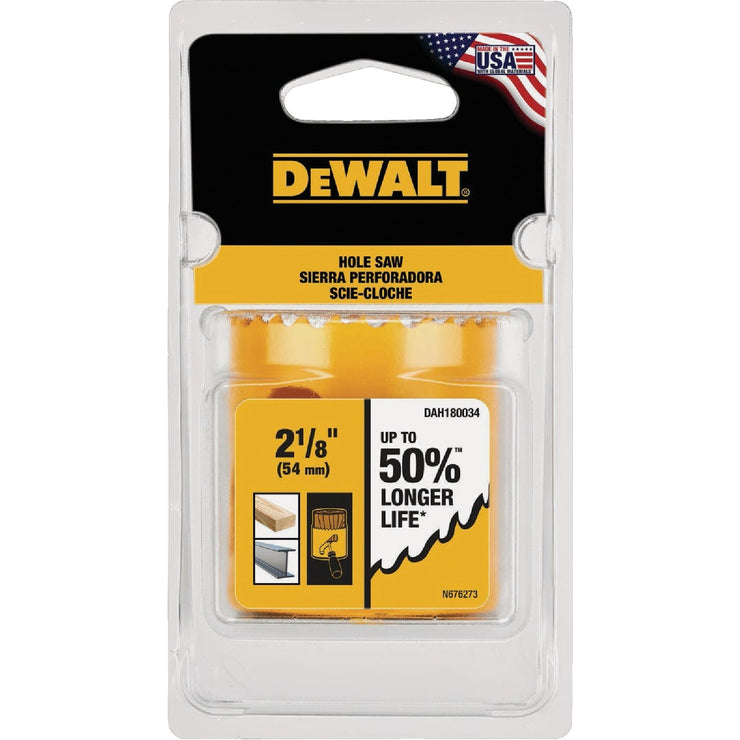 Image of DEWALT 2-1/8 In. Bi-Metal Hole Saw