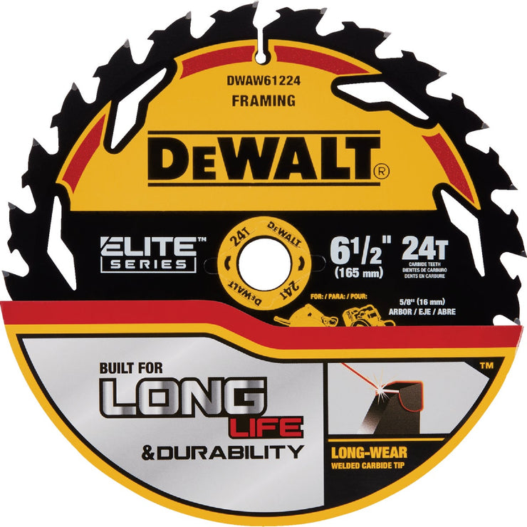 Image of DEWALT Elite Series 6-1/2 In. 24-Tooth Circular Saw Blade