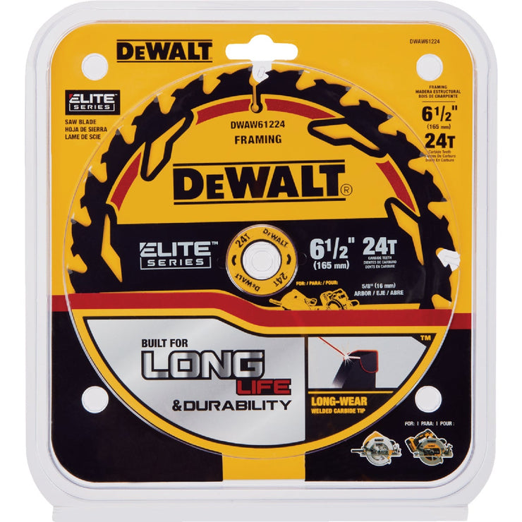 Image of DEWALT Elite Series 6-1/2 In. 24-Tooth Circular Saw Blade