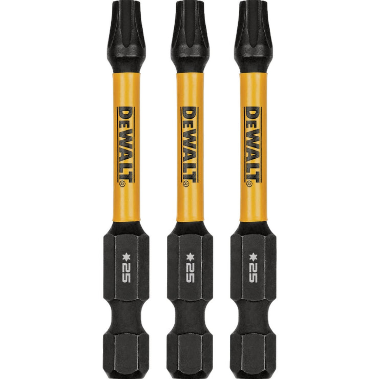 Image of DEWALT FlexTorq 2 In. T25 TORX Impact Screwdriver Bit (3-Pack)