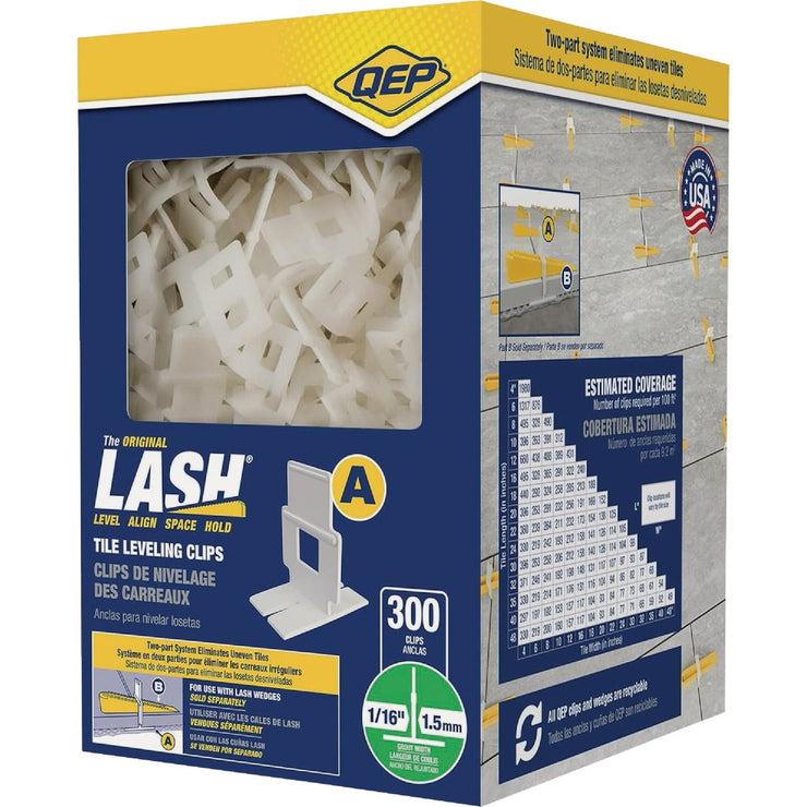 Image of QEP Xtreme 1/16 In. Leveling Clips (100-Pack)