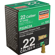 Image of P22AC 0.22-Caliber A Single-Shot Crimp Loads, LVL 3, Green - Imported (100-Qty)