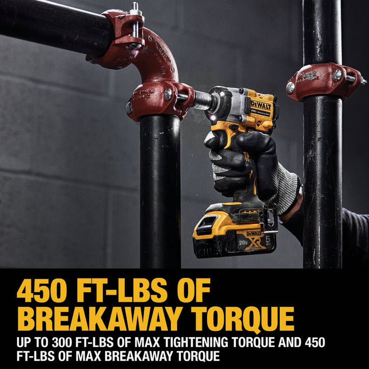 Image of DEWALT ATOMIC 20V MAX Brushless 3/8 In. Cordless Impact Wrench with Hog Ring Anvil (Tool Only)