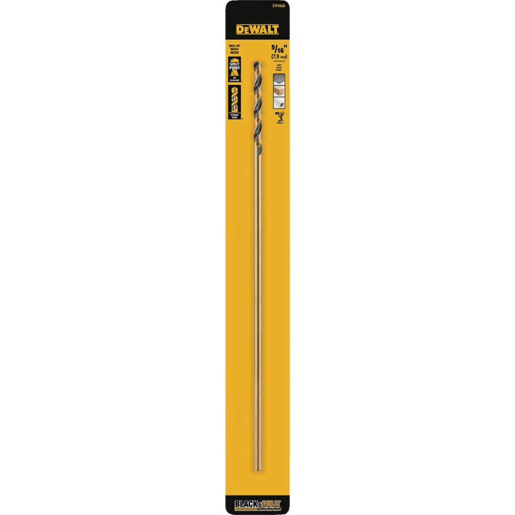Image of DeWalt 5/16 In. x 12 In. Black & Gold Oxide Drill Bit