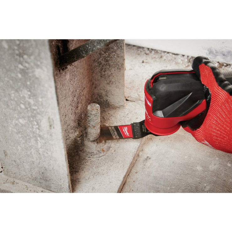 Image of Milwaukee NITRUS CARBIDE 1-3/8 In. Extreme Metal Universal Fit OPEN-LOK Oscillating Blade (3-Pack)