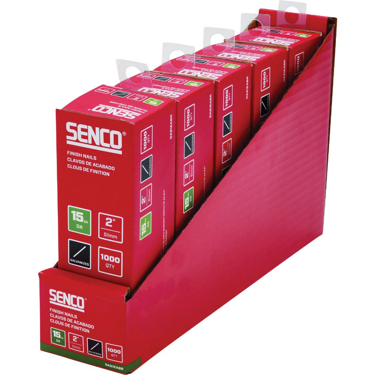 Image of Senco 2 In. 15-Gauge Galvanized 34 Degree Angled Finish Nail (1000 Ct.)