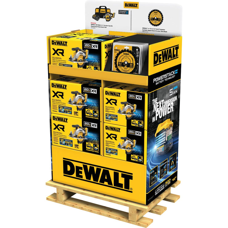 Image of Professional Power Tools Quarter Pallet Dewalt Circular Saw Kit and Blade