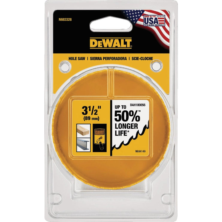 Image of DEWALT 3-1/2 In. Bi-Metal Hole Saw