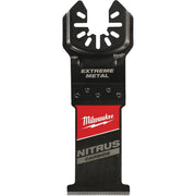 Image of Milwaukee NITRUS CARBIDE 1-3/8 In. Extreme Metal Universal Fit OPEN-LOK Oscillating Blade (5-Pack)