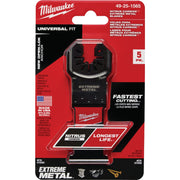 Image of Milwaukee NITRUS CARBIDE 1-3/8 In. Extreme Metal Universal Fit OPEN-LOK Oscillating Blade (5-Pack)