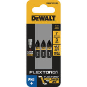 Image of DEWALT FlexTorq 1 In. #1 Phillips Impact Screwdriver Bit (3-Pack)