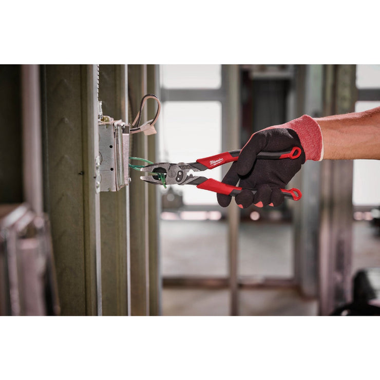 Image of Milwaukee 9 In. Comfort Grip Linesman Pliers with Crimper and Bolt Cutter