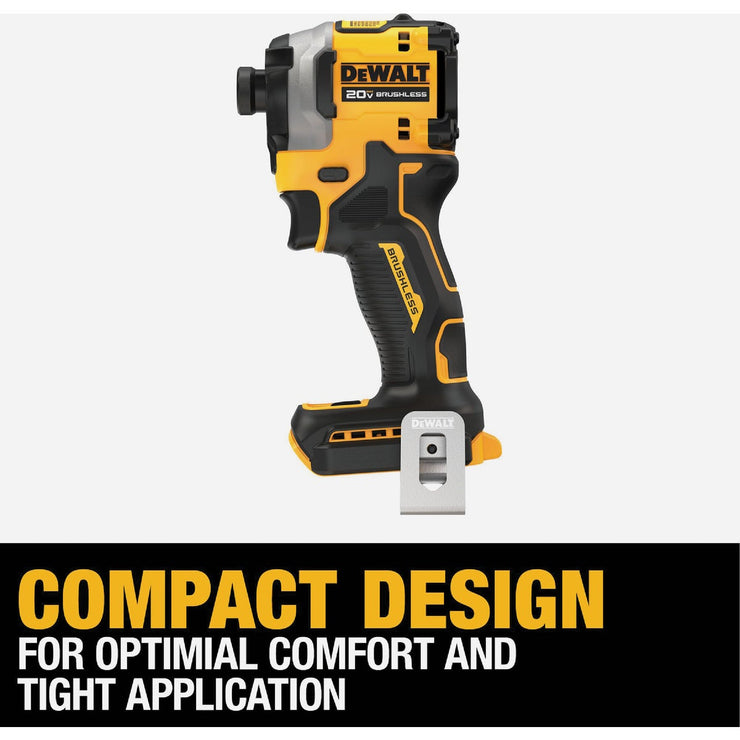 Image of DEWALT ATOMIC 20V MAX Brushless 1/4 In. Cordless Impact Driver Kit with 5.0 Ah Battery & Charger