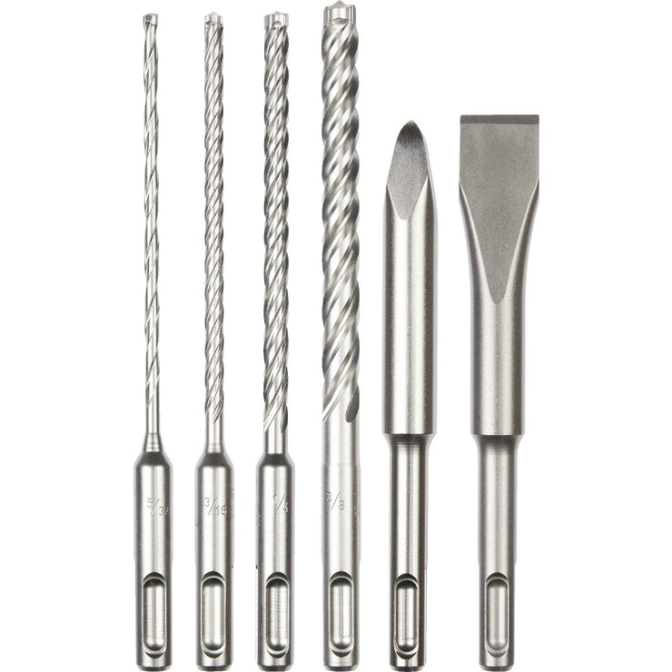Image of Milwaukee 6-Piece SDS Plus MX4 4-Cutter & Chisel Kit