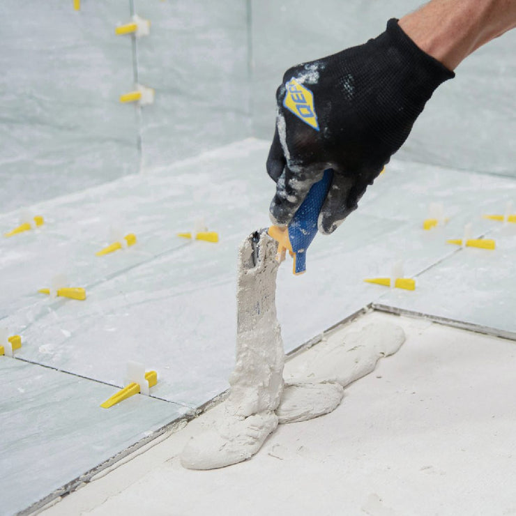 Image of QEP 6 In. x 2 In. Flat Margin Trowel with Bucket Hook & Comfort Grip