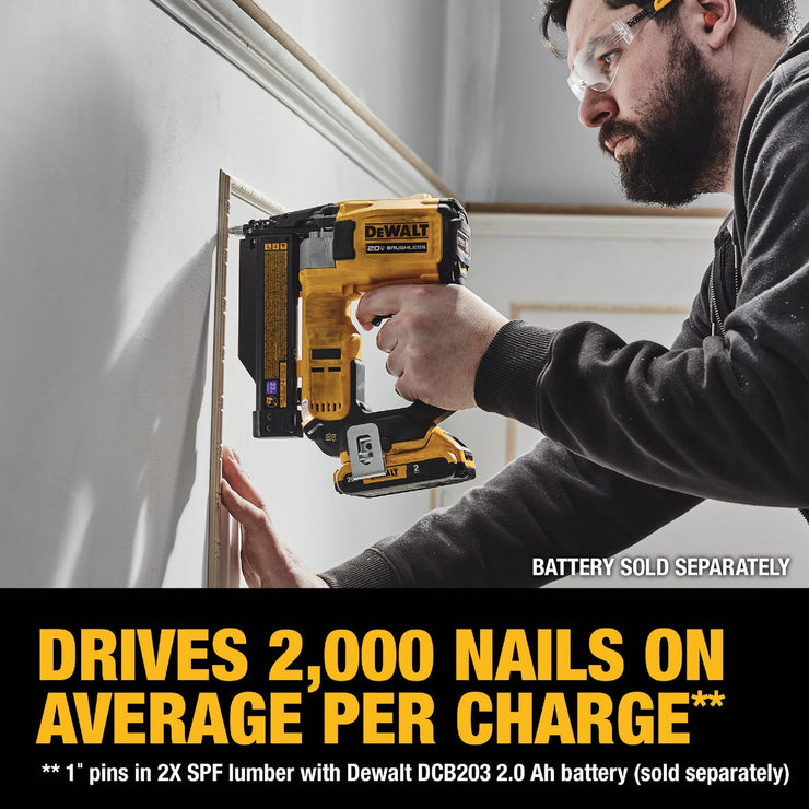 Image of DEWALT ATOMIC 20V MAX 23-Gauge Brushless Cordless Pin Nailer (Tool Only)