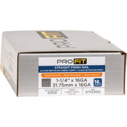 Image of Pro-Fit 1-1/4 In. 16 Gauge Electrogalvanized Straight Finish Nails (5000 Ct.)