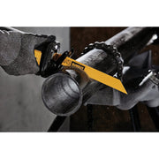 Image of DEWALT 6 In. 14 TPI Bi-Metal Heavy Metal Reciprocating Saw Blade (5-Pack)