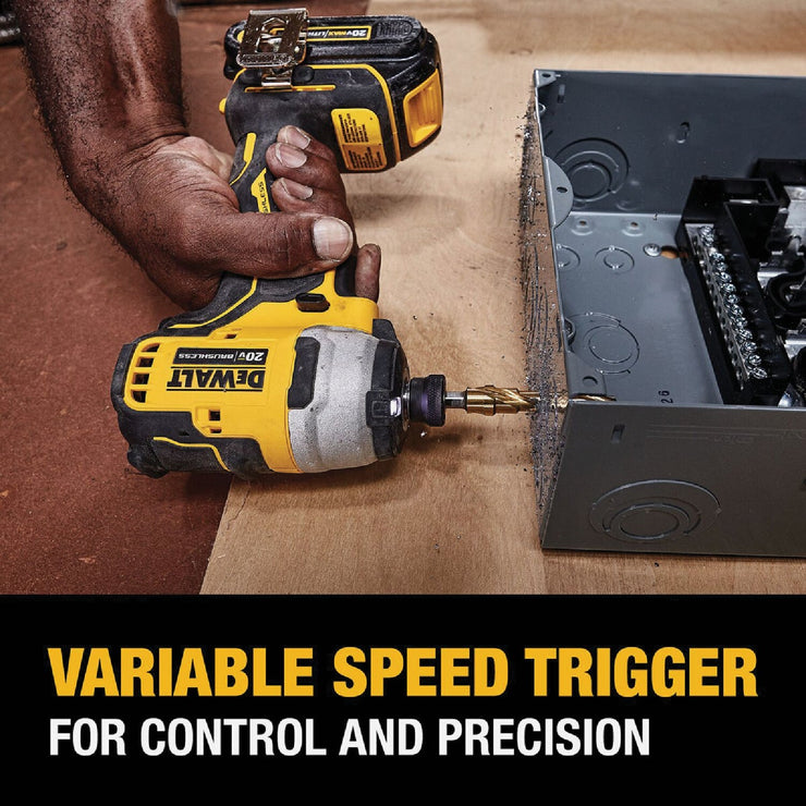 Image of DEWALT ATOMIC 20V MAX Brushless 1/4 In. Compact Cordless Impact Driver Kit with 2.0 Ah Battery & Charger