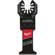 Image of Milwaukee NITRUS CARBIDE 1-3/8 In. Extreme Materials Universal Fit OPEN-LOK Oscillating Blade (5-Pack)