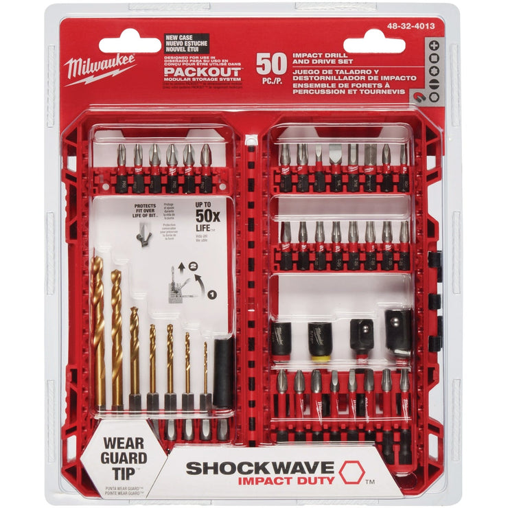 Image of Milwaukee SHOCKWAVE Impact Duty Drill & Drive Set (50-Piece)