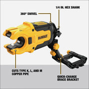 Image of DEWALT IMPACT CONNECT Copper Pipe Cutter Attachment