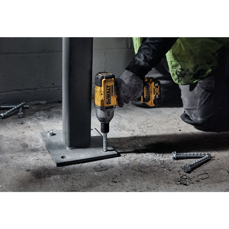 Image of DEWALT 20V MAX XR Brushless 1/2 In. High Torque Cordless Impact Wrench Kit with Hog Ring Anvil & 5.0 Ah Battery & Charger