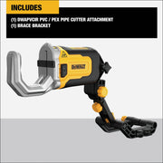 Image of DEWALT IMPACT CONNECT PVC/PEX Pipe Cutter Attachment