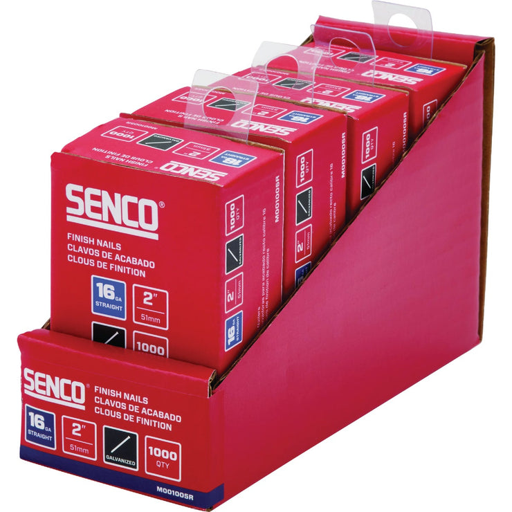 Image of Senco 2-1/2 In. 16-Gauge Bright 34 Degree Angled Finish Nail (1000 Ct.)