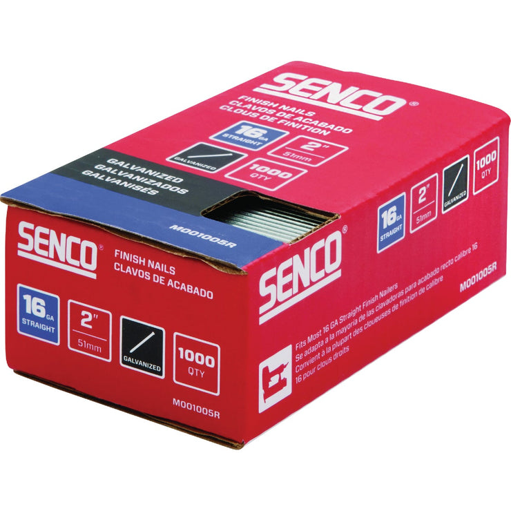 Image of Senco 2-1/2 In. 16-Gauge Bright 34 Degree Angled Finish Nail (1000 Ct.)