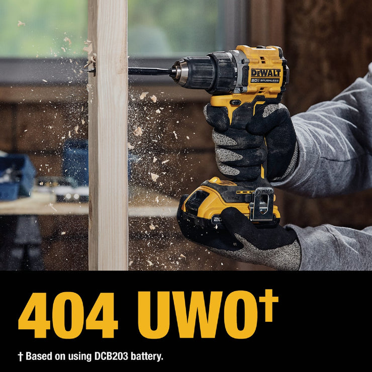 Image of DEWALT ATOMIC 20V MAX Brushless 1/2 In. Compact Cordless Drill/Driver Kit with 2.0 Ah Battery & Charger