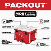 Image of Milwaukee PACKOUT 40 Qt. XL Cooler, Red