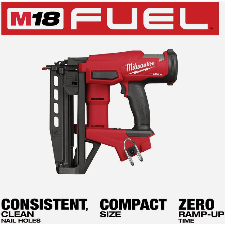 Image of Milwaukee M18 FUEL Brushless 16-Gauge Straight Cordless Finish Nailer (Tool Only)